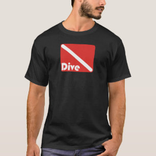 T-shirt da obscuridade da bandeira do mergulho dos