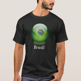 T-shirt da obscuridade da esfera de Brasil