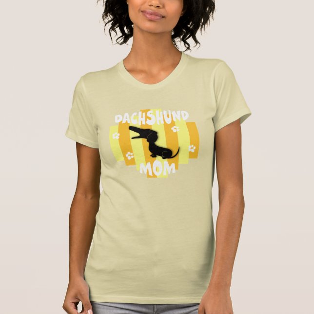 T-shirt da obscuridade da mamã do Dachshund (Frente)