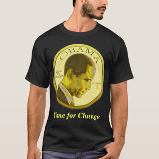 T-shirt da obscuridade da moeda de Obama