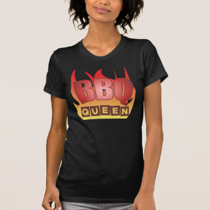 T-shirt da obscuridade da rainha do CHURRASCO