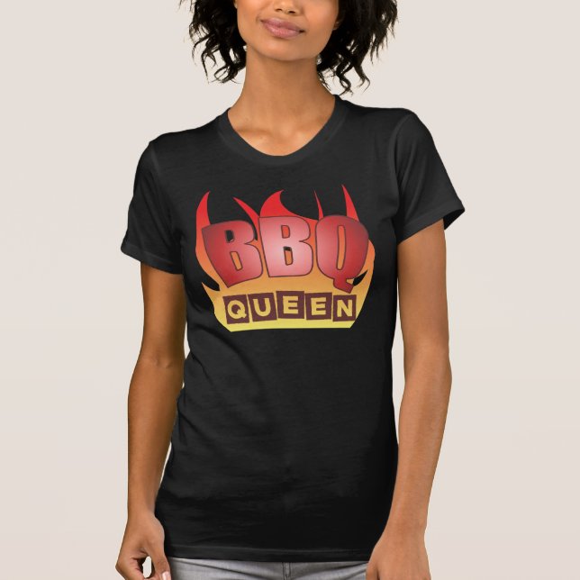 T-shirt da obscuridade da rainha do CHURRASCO (Frente)