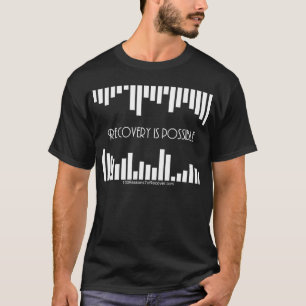 T-shirt da obscuridade das listras