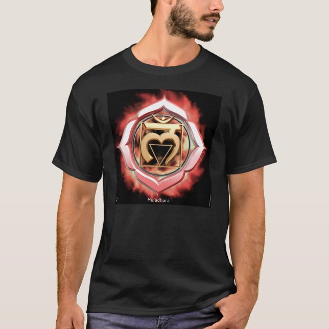 T-shirt da obscuridade de Chakra da raiz (Frente)