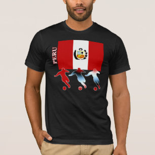 T-shirt da obscuridade de Peru do futebol