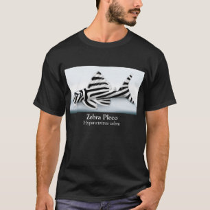 T-shirt da obscuridade de Pleco da zebra