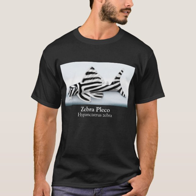 T-shirt da obscuridade de Pleco da zebra (Frente)