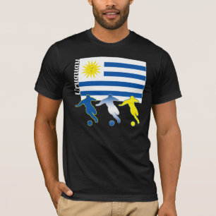 T-shirt da obscuridade de Uruguai do futebol