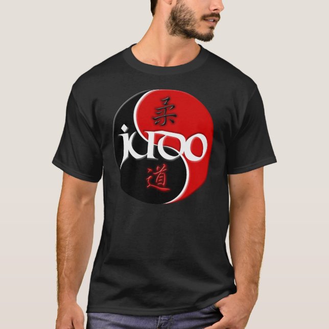 T-shirt da obscuridade de Yin Yang do judo (Frente)