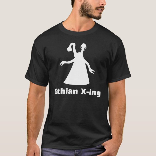 T-shirt da obscuridade de Yithian X-ing (Frente)