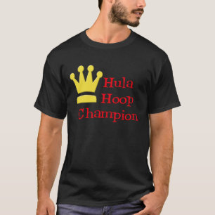 T-shirt da obscuridade do campeão da aro de Hula