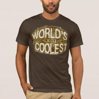 T-shirt da obscuridade do Grunge do pai do hóquei