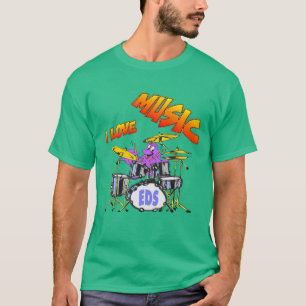 T-shirt da obscuridade do homem do polvo da músic