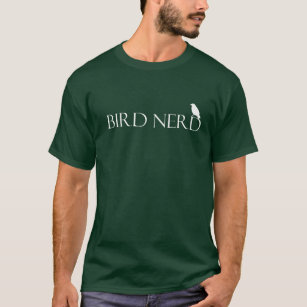 T-shirt da obscuridade do nerd do pássaro