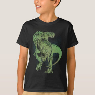 T-shirt da obscuridade do tiranossauro