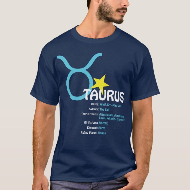 T-shirt da obscuridade dos traços do Taurus (Frente)