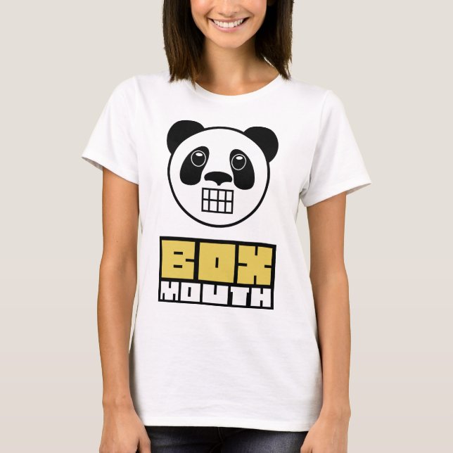 T-shirt da panda de Boxmouth (Frente)