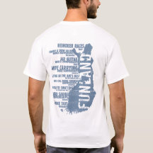 T-shirt da parte traseira da lista 3 de Finlandia