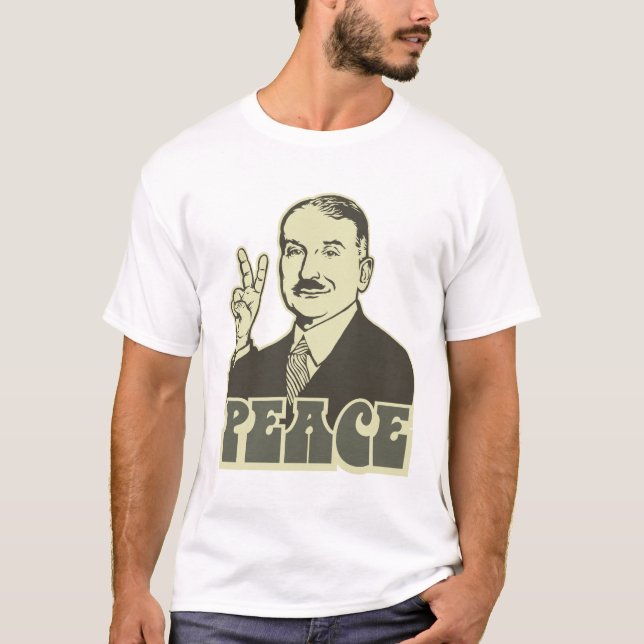 T-shirt da paz de Ludwig von Mises (Frente)