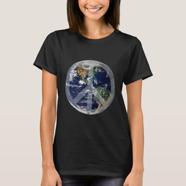 T-shirt da paz de mundo (Frente)