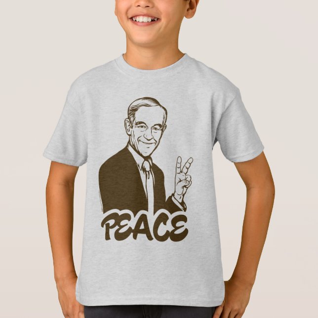 T-shirt da paz de Ron Paul (Frente)