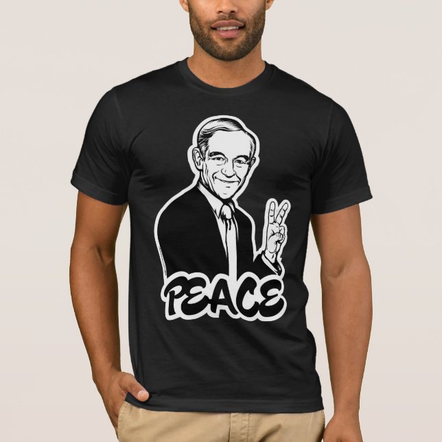 T-shirt da paz de Ron Paul (Frente)