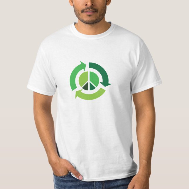 T-shirt da paz & do reciclar! (Frente)