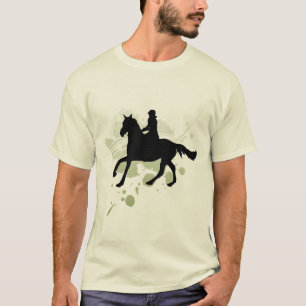 T-shirt da pintura do cavalo