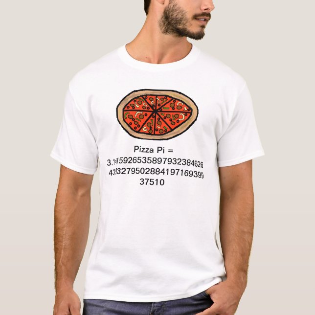 T-shirt da Pizza Pi Matemática (Frente)