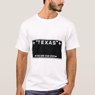 T-Shirt da Placa de Licença do Texas