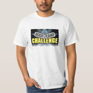 T-shirt da planície do desafio de Boot Camp