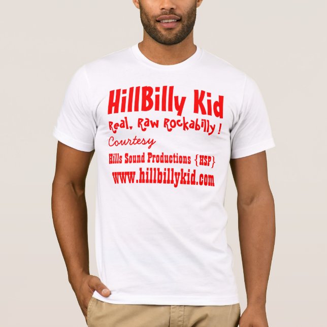 T-shirt da planície do miúdo do HillBilly (Frente)