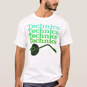 T-shirt da plataforma giratória das técnicas