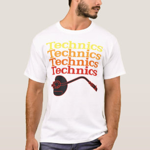 T-shirt da plataforma giratória das técnicas