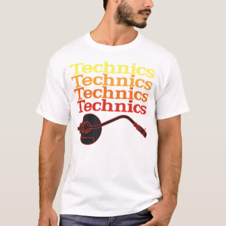 T-shirt da plataforma giratória das técnicas