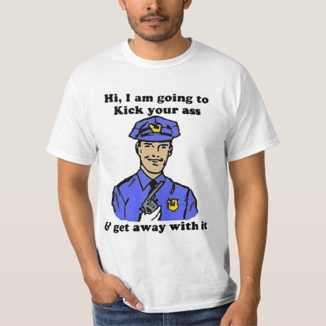 T-shirt da polícia (Frente)