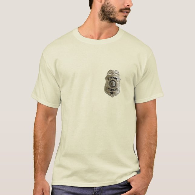 T-Shirt da Polícia de Chrease (Hockey Goalie) (Frente)
