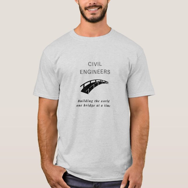 T-Shirt da Ponte de Engenharia Civil (Frente)