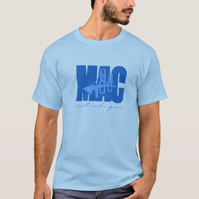T-shirt da ponte de Mackinaw (Frente)