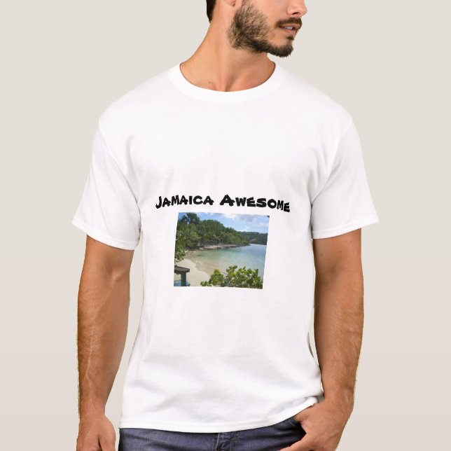 T-shirt da praia de Jamaica (Frente)