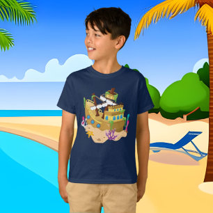 T-shirt da praia do divertimento do shipwreck dos