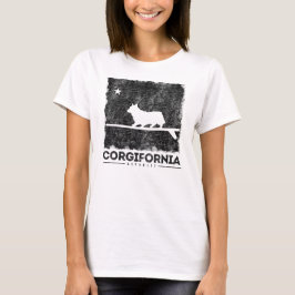 T-shirt da prancha do Corgi de Califórnia