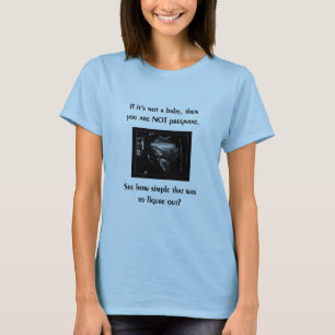 t-shirt da Pro-vida (ultra-som do bebê)