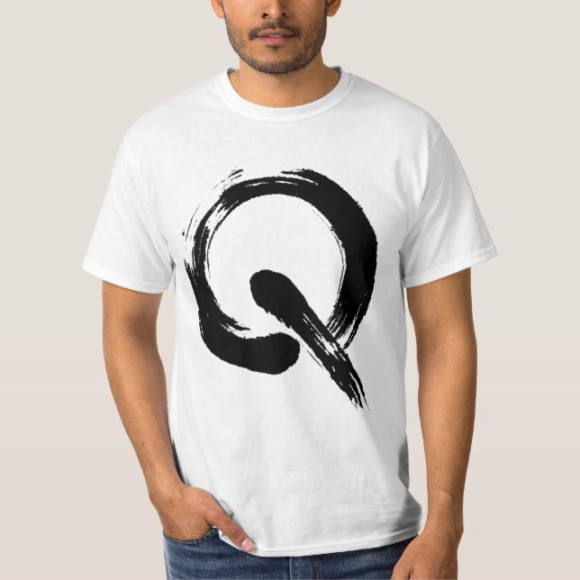 T-shirt da procura Q com código de QR (Frente)