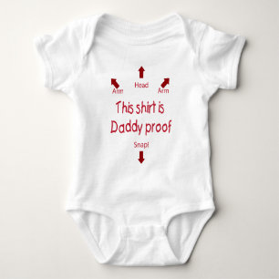 T-shirt da prova do pai (vermelho)
