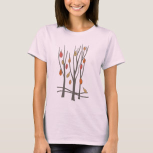 T-shirt da queda das árvores e das folhas do