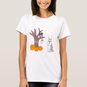 T-shirt da queda do Schnauzer