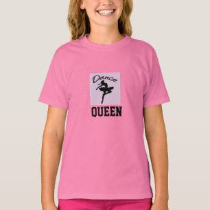 T-shirt da rainha da dança das meninas