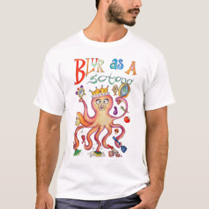 T-shirt da rainha do borrão para senhoras