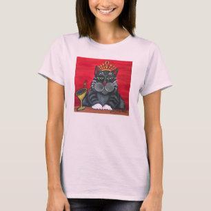 T-shirt da rainha do gato